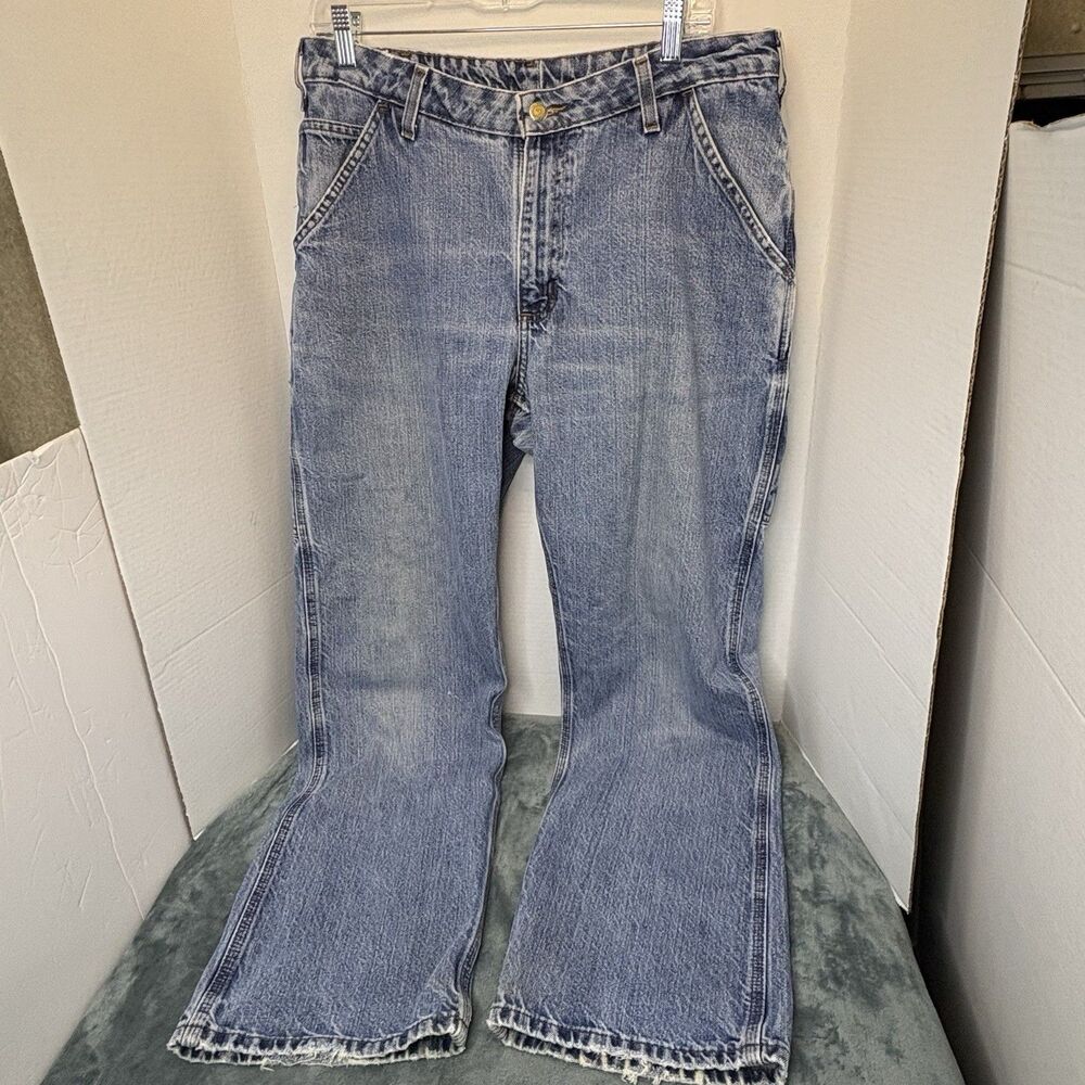 Vintage Carhartt Carpenter Jeans 34x32 Y2K Medium Wash